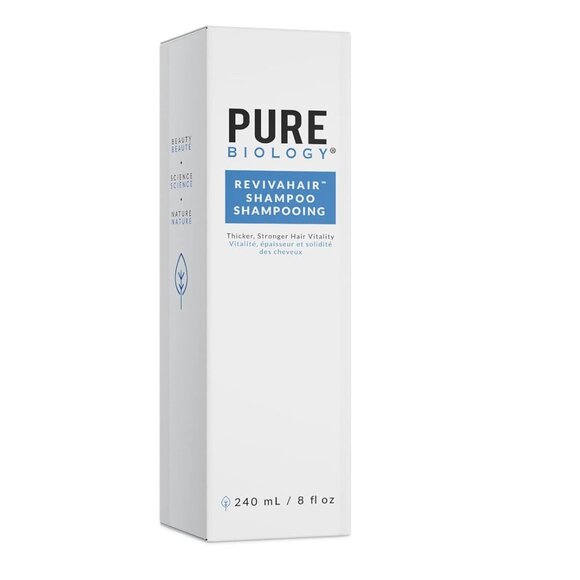 NEW IN BOX PureBiology Revivahair Thickening Biotin Hair Shampoo Premium Pump - Picture 1 of 4
